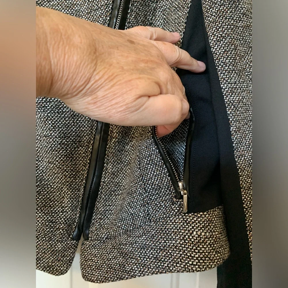 White House Black Market Women's Tweed Moto Jacket 🌴